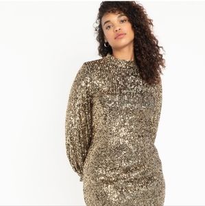 Eloquii sequin mini dress